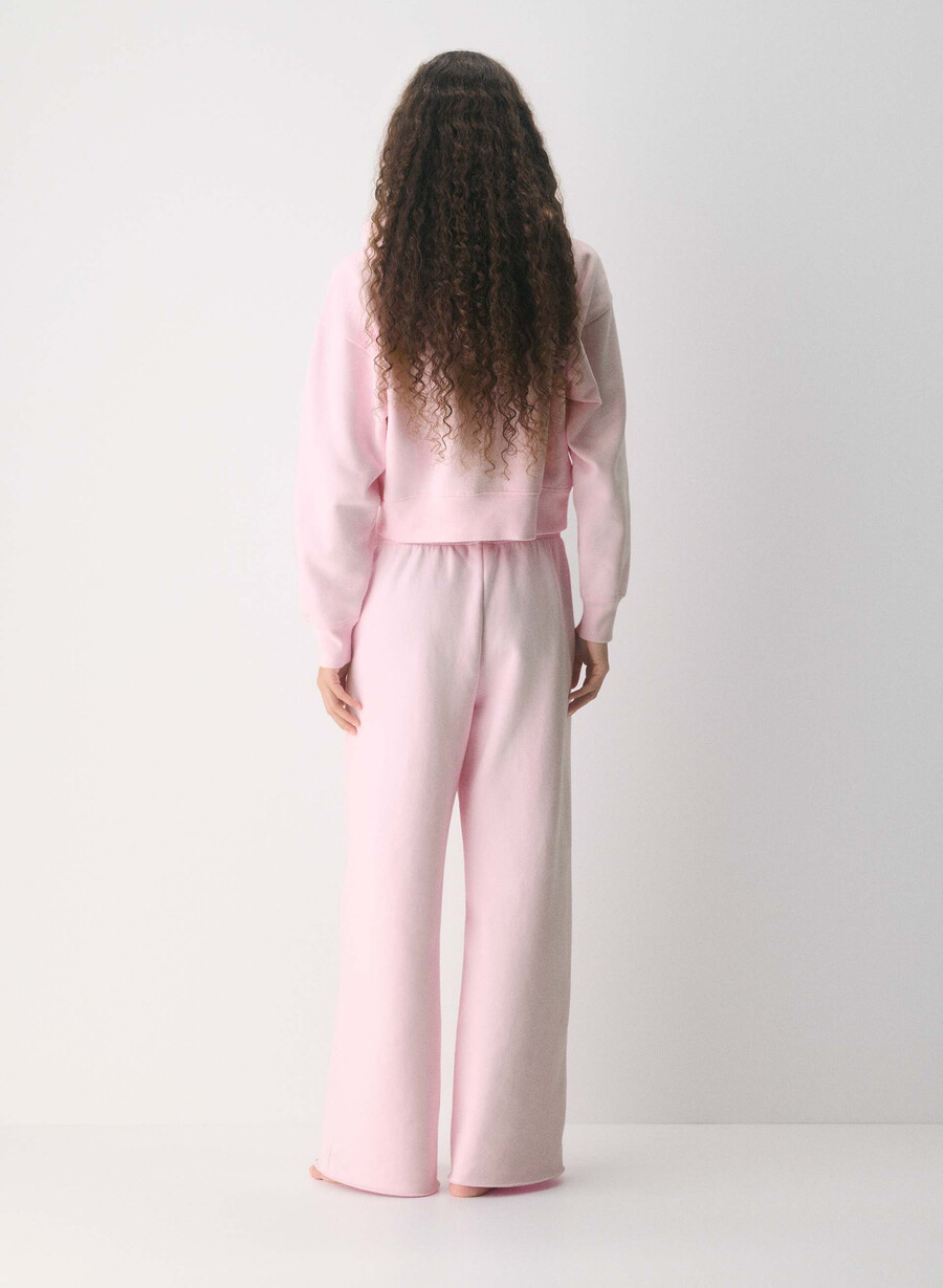 cozy sweatfleece mega flutter sweatpant villa pink