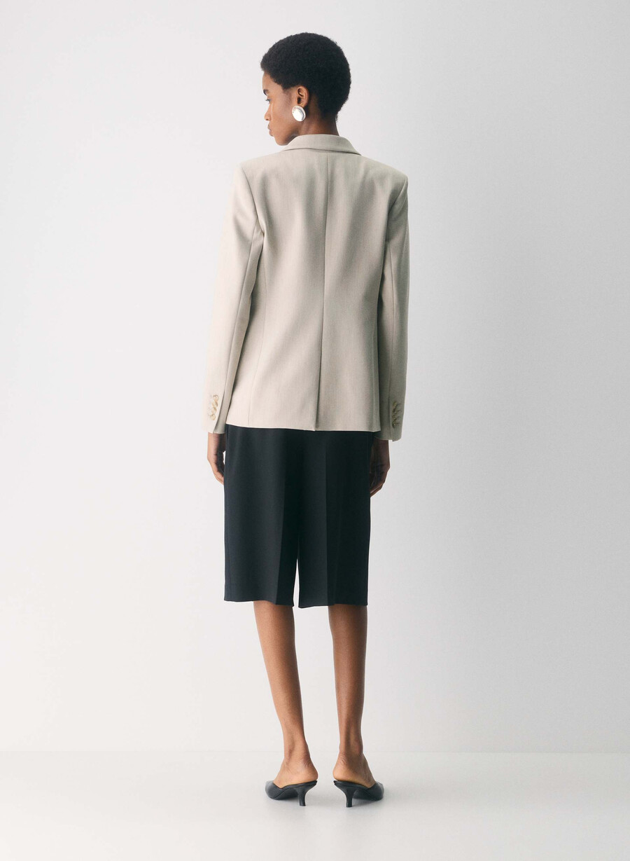 producer blazer - ressential heather matte pearl