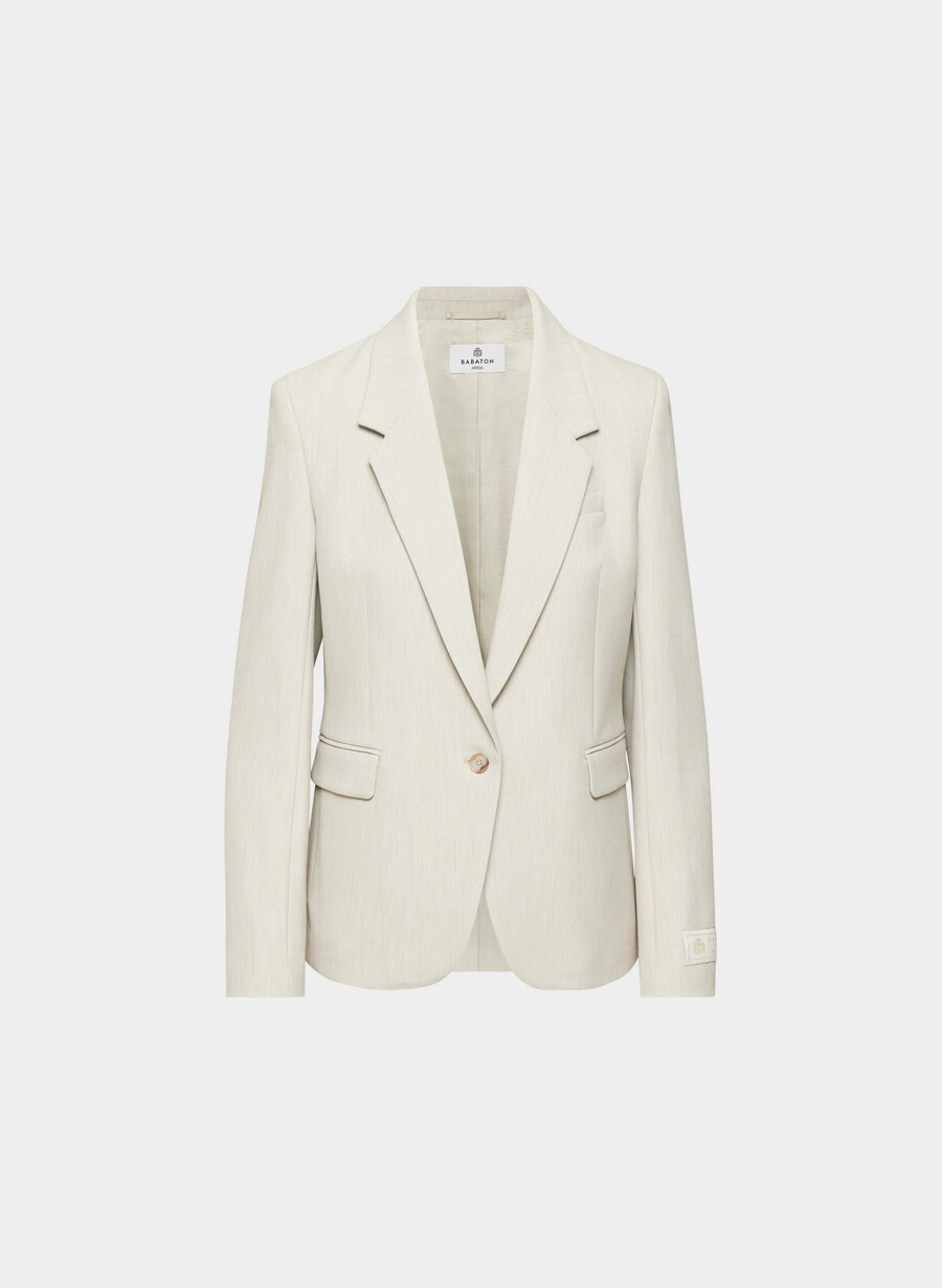 producer blazer - ressential heather matte pearl