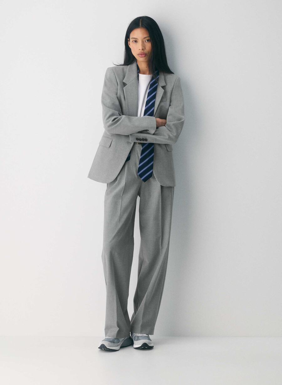 producer blazer - ressential heather dark grey