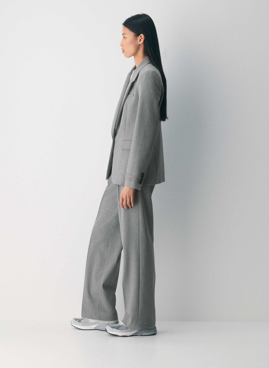 producer blazer - ressential heather dark grey