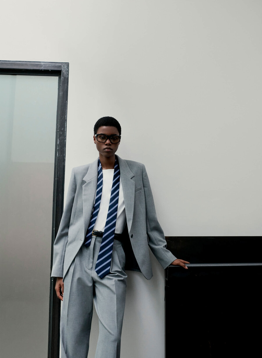 producer blazer - ressential heather dark grey
