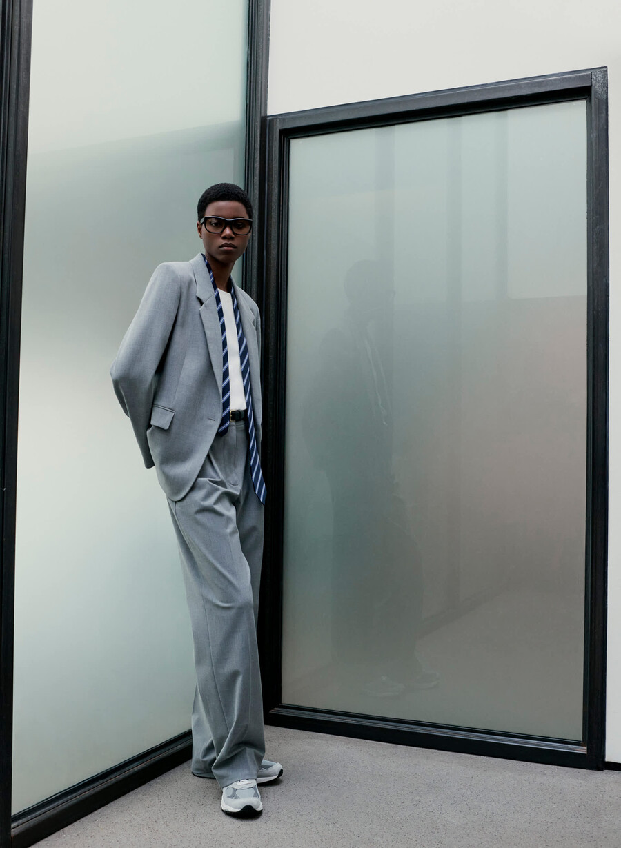 producer blazer - ressential heather dark grey