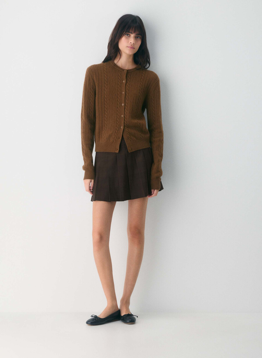 sweetspot cardigan chocolatier brown