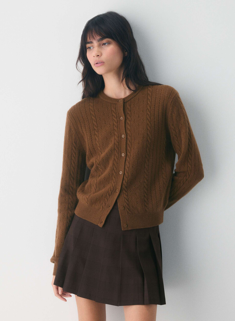 sweetspot cardigan chocolatier brown