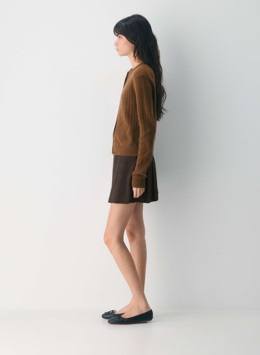 sweetspot cardigan chocolatier brown