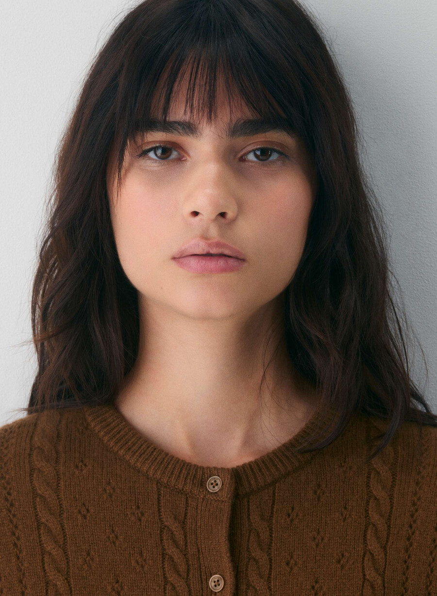 sweetspot cardigan chocolatier brown