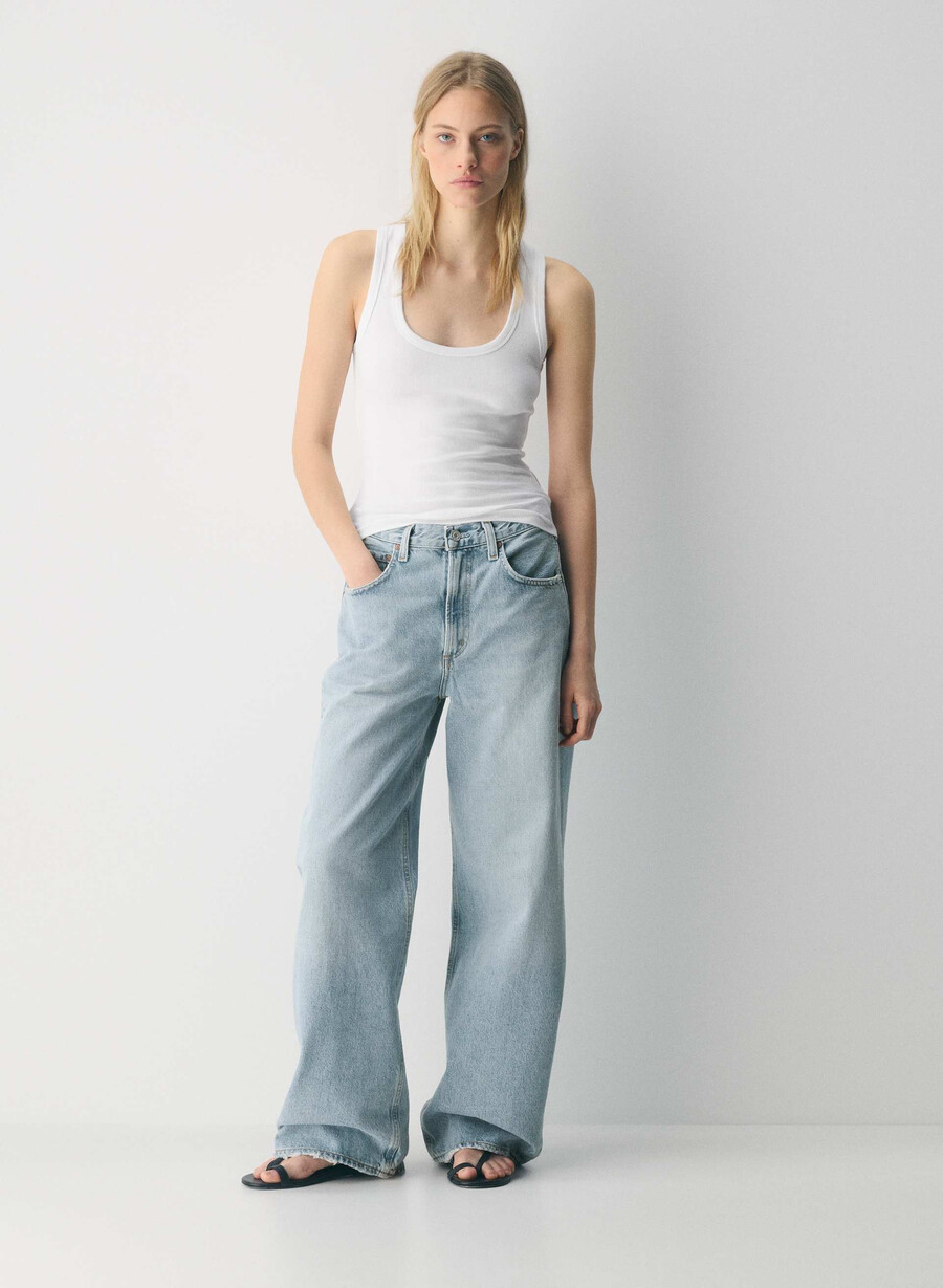 agolde low curve jean force