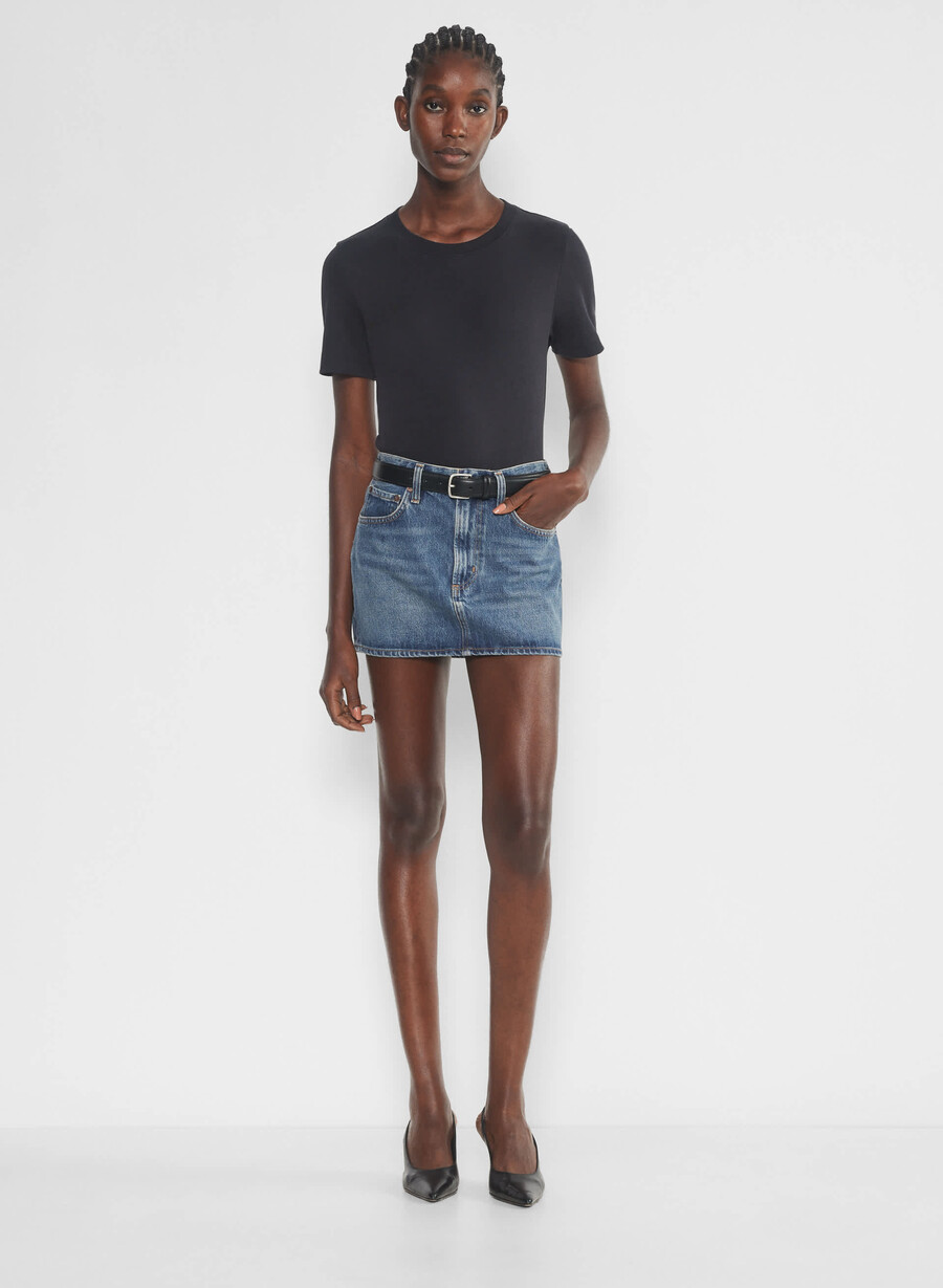 agolde alek mini skirt dwell