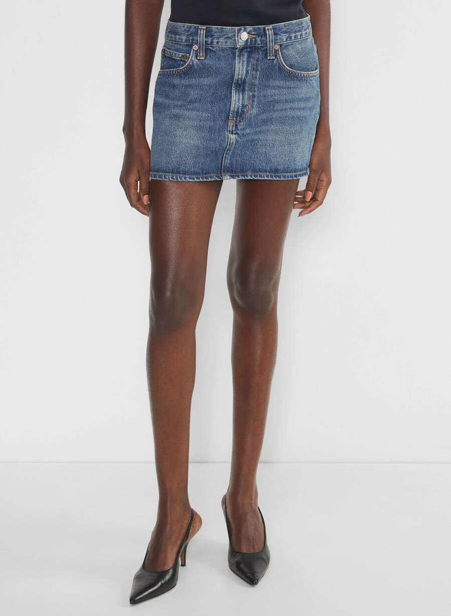 agolde alek mini skirt dwell