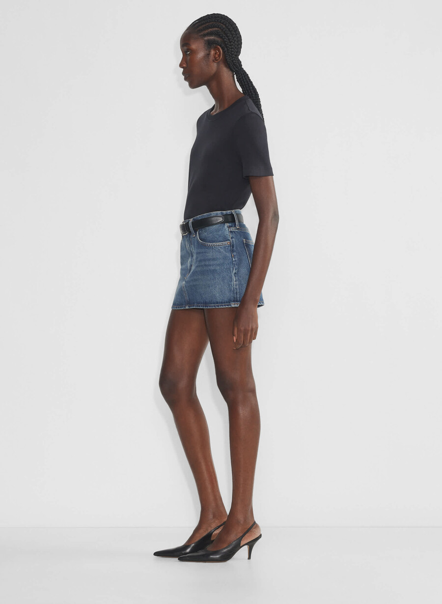 agolde alek mini skirt dwell