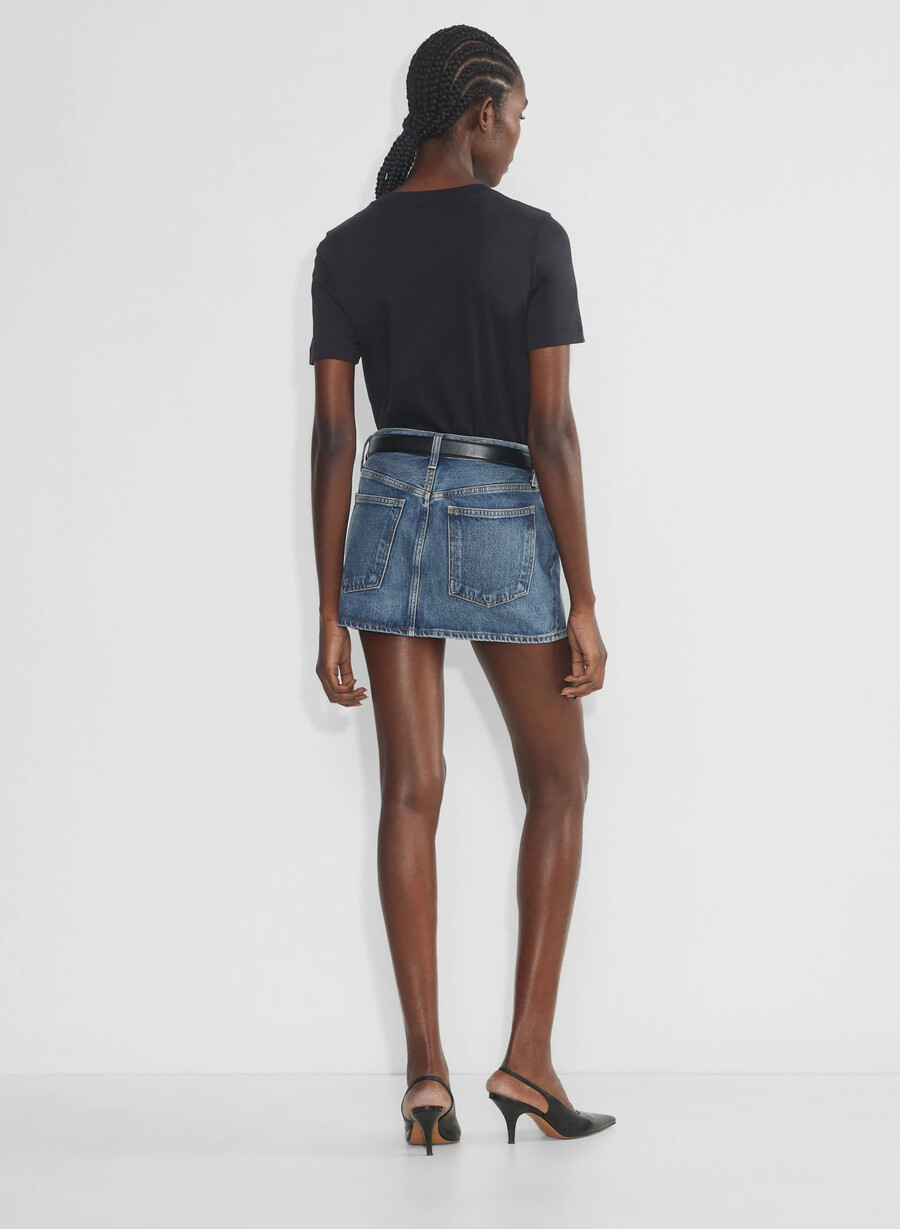 agolde alek mini skirt dwell