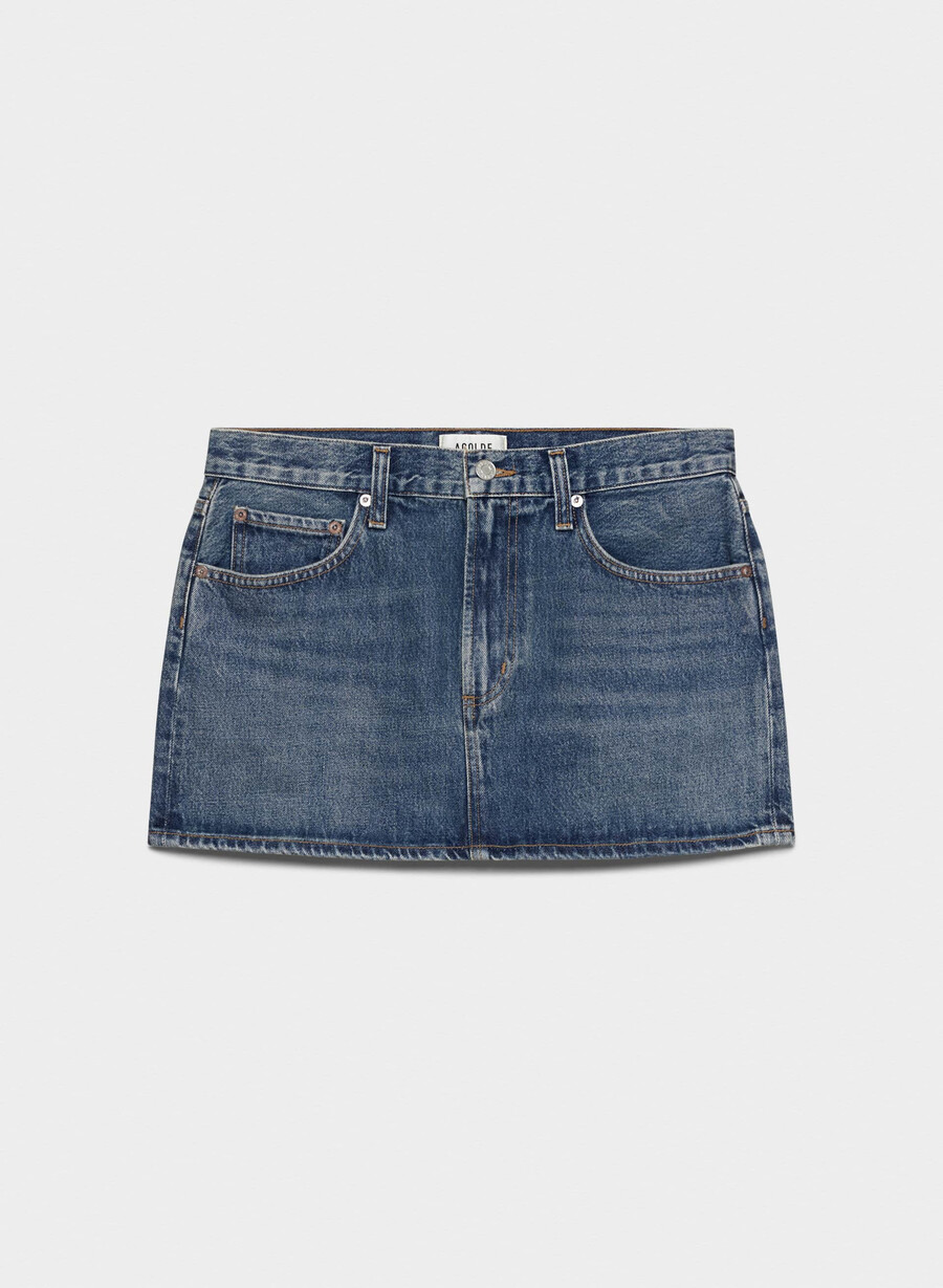 agolde alek mini skirt dwell