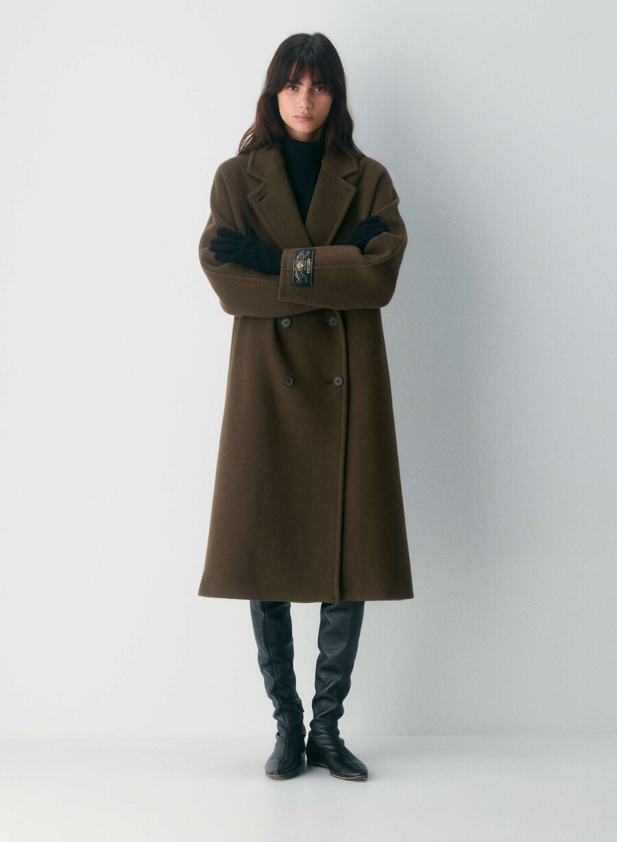 cashmere cuffed tech gloves black