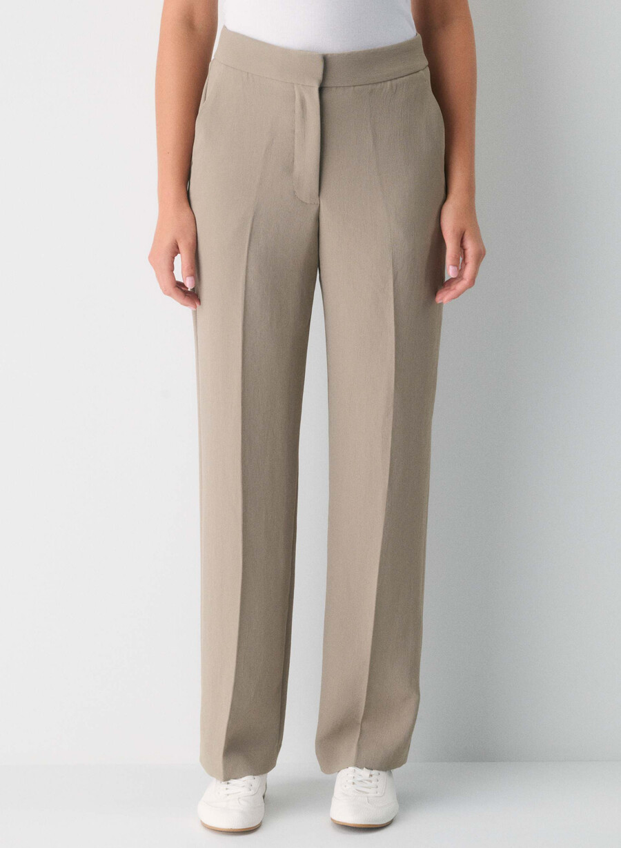 the limitless pant curve-fit - crepette nomad taupe