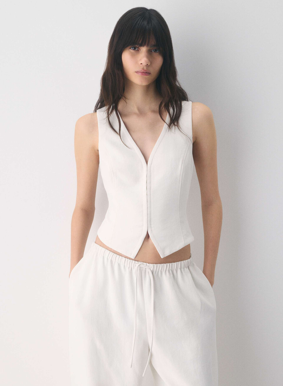 attire vest - crepette light birch
