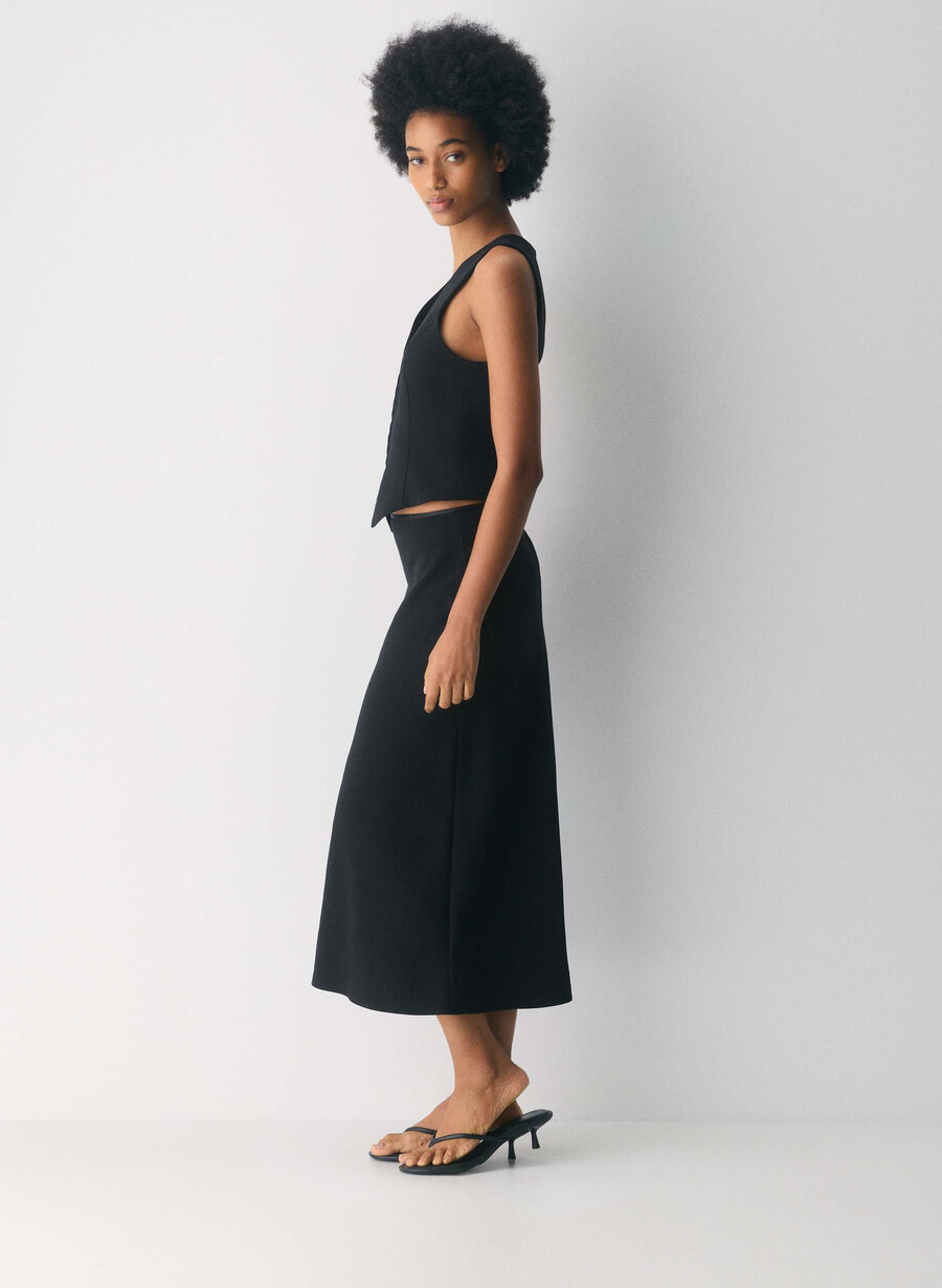 attire vest - crepette black