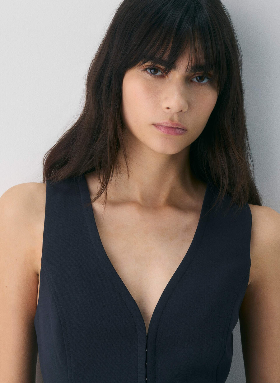 attire vest - crepette dark night navy