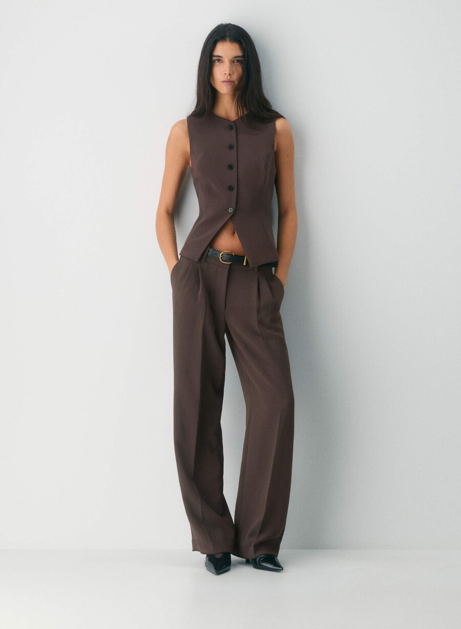 regal vest - ressential rich mocha brown