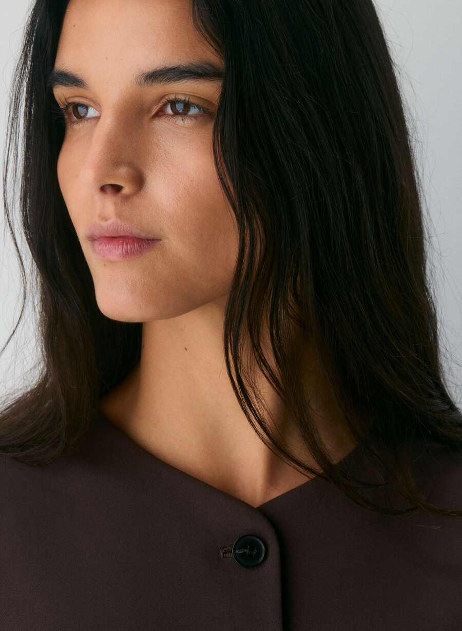regal vest - ressential rich mocha brown