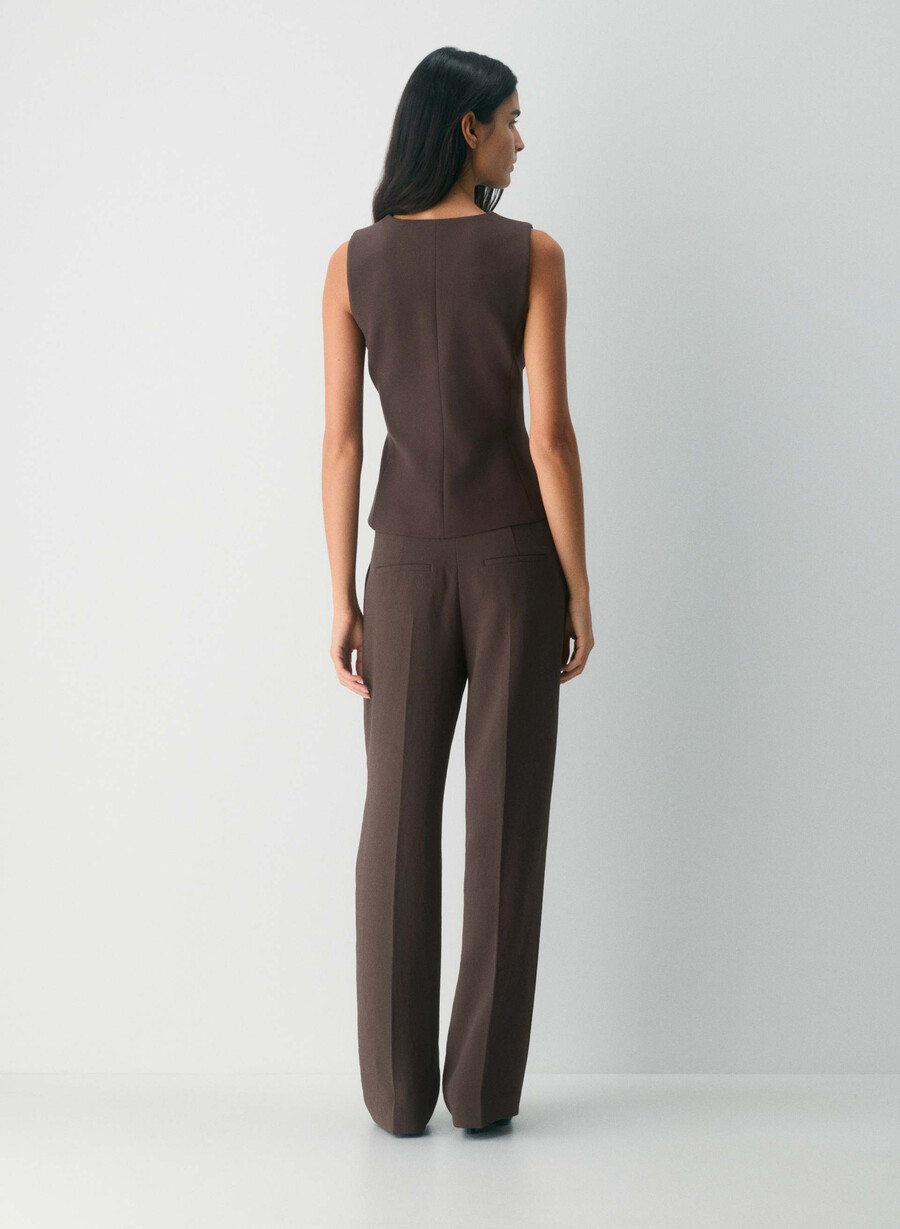 regal vest - ressential rich mocha brown