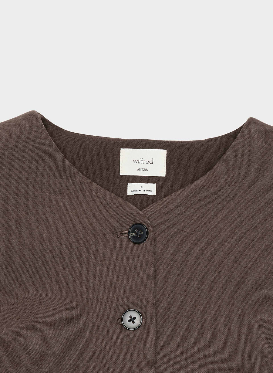 regal vest - ressential rich mocha brown
