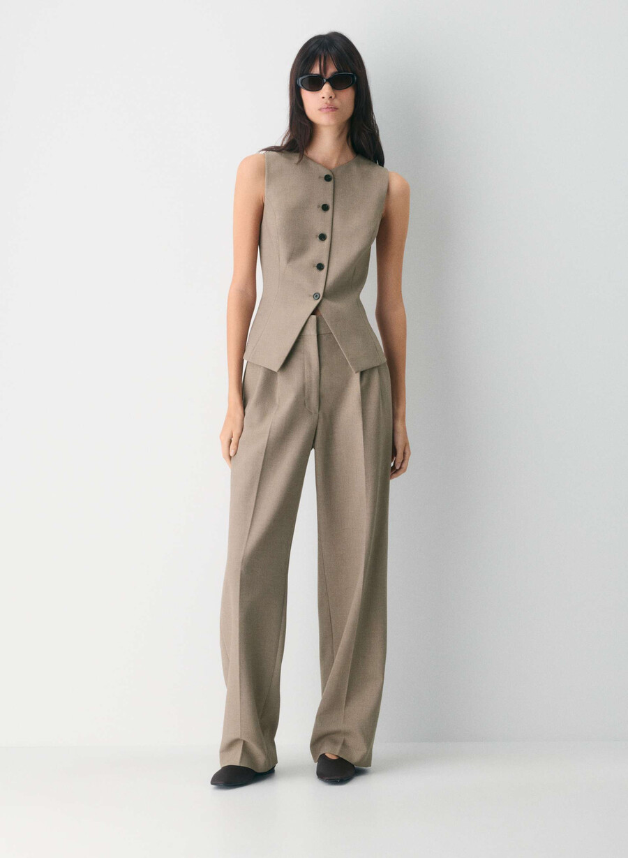 regal vest - ressential heather nomad taupe