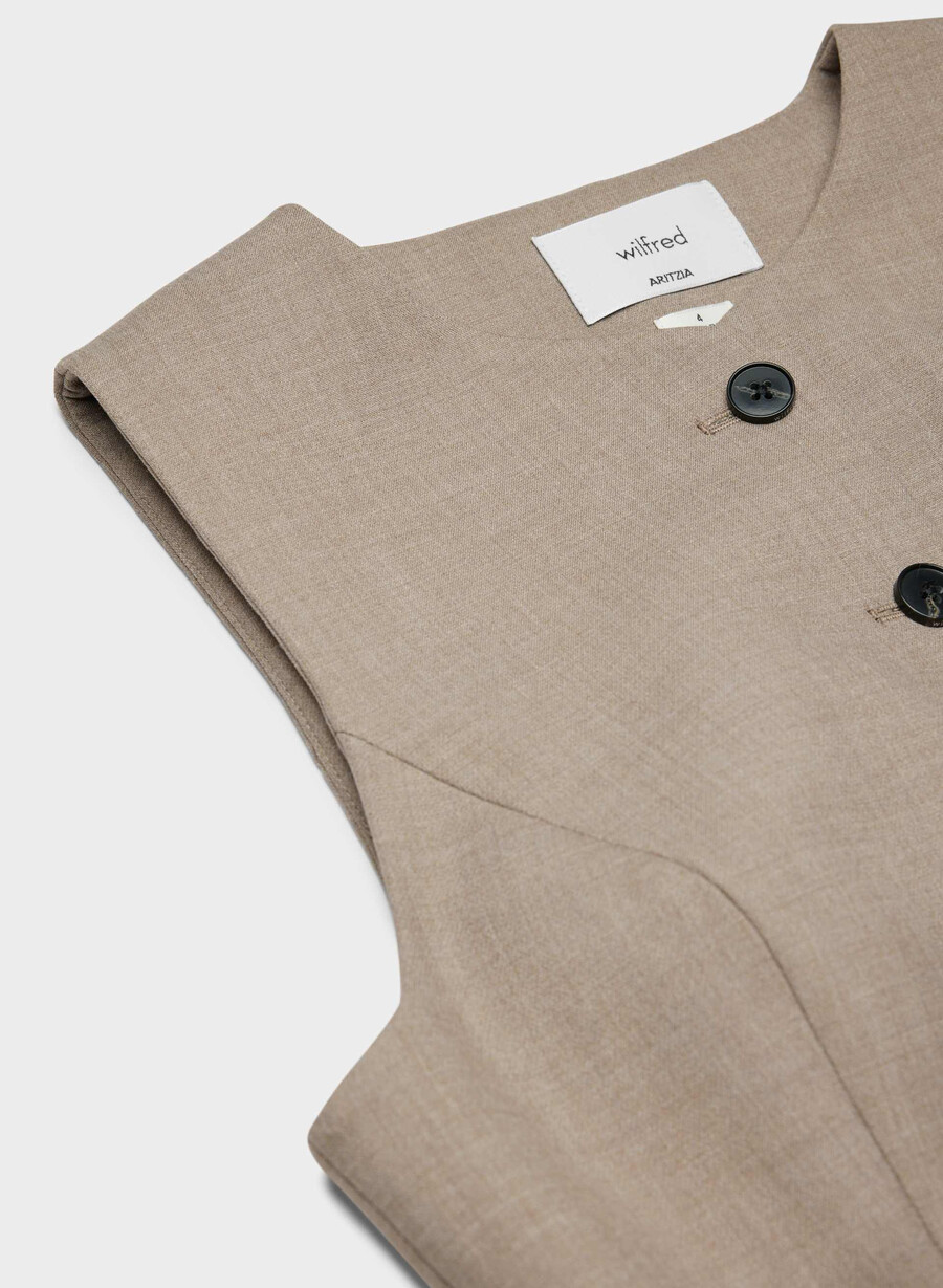regal vest - ressential heather nomad taupe