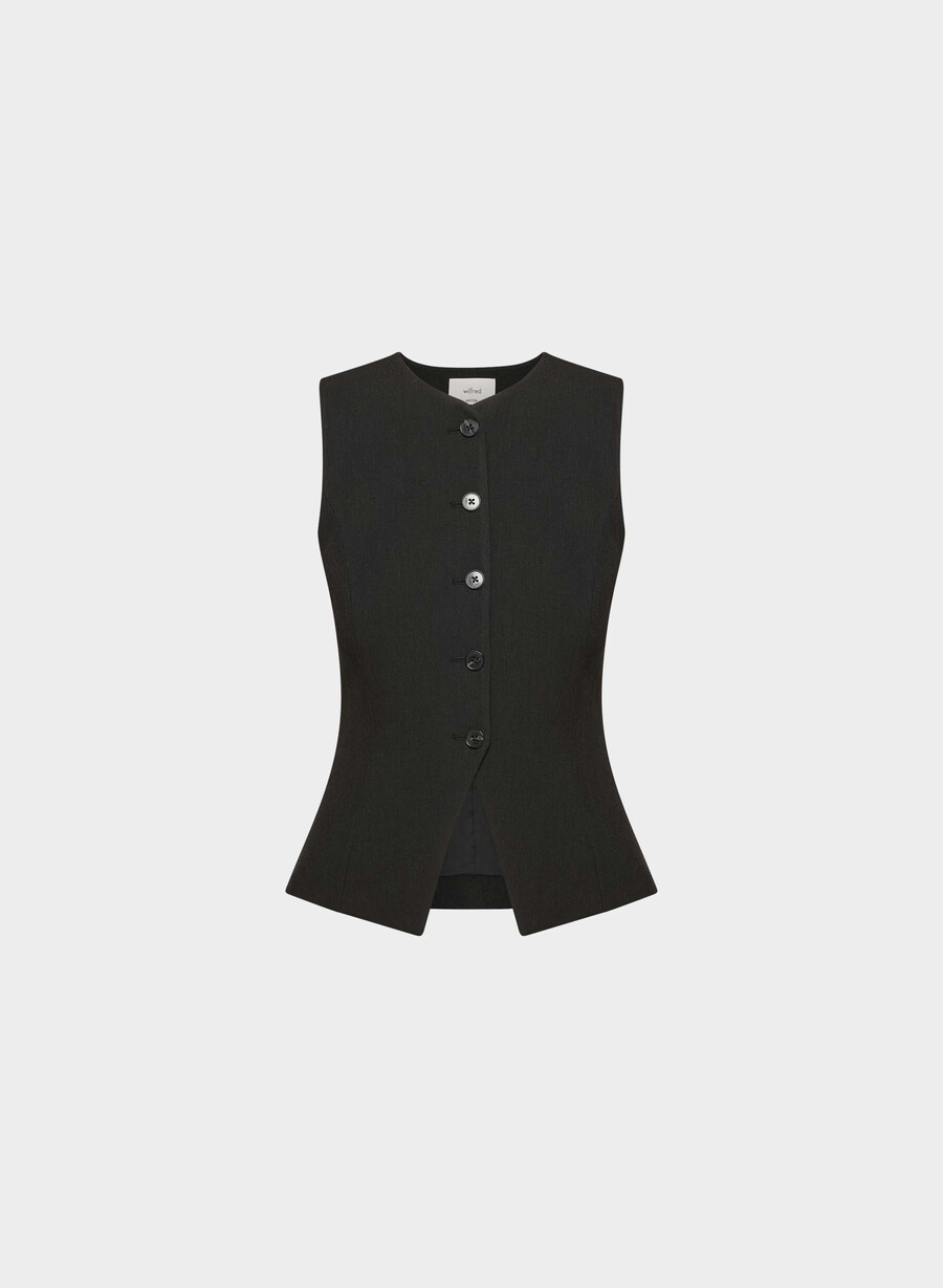 regal vest - ressential heather black