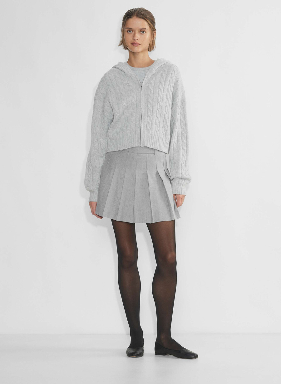 olive mini skirt heather chrome
