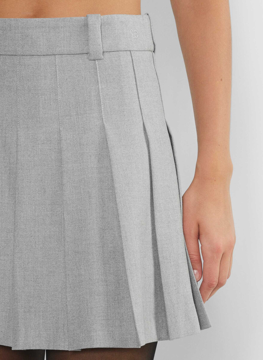 olive mini skirt heather chrome