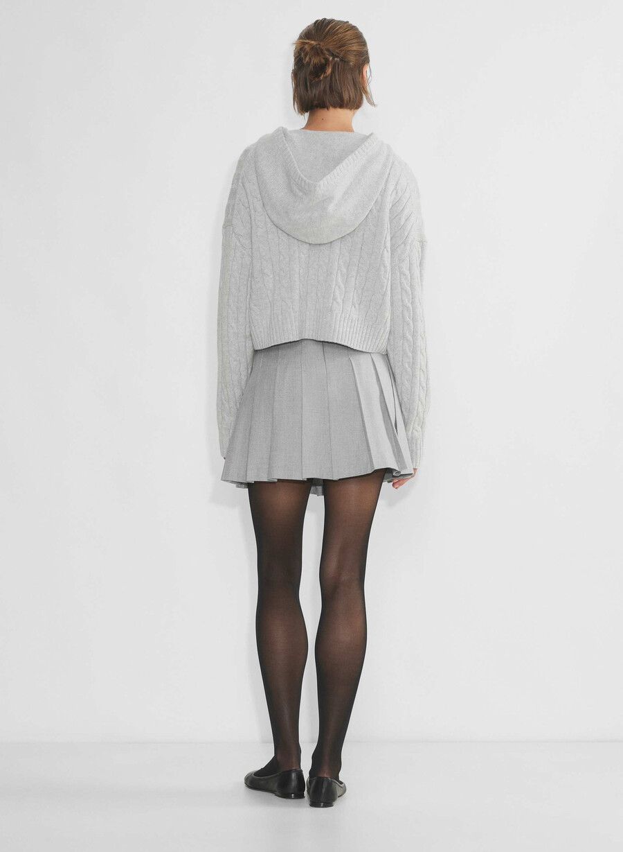 olive mini skirt heather chrome