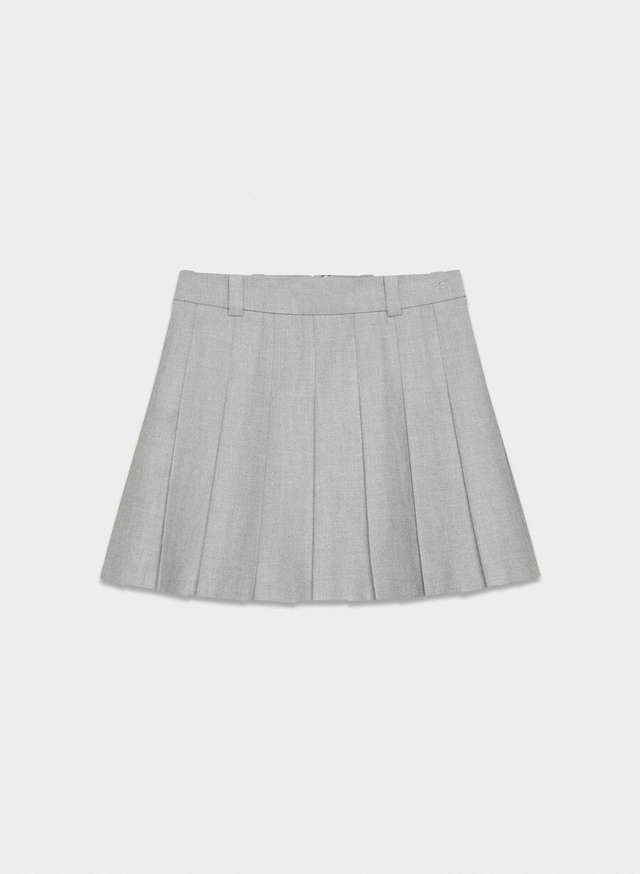 olive mini skirt heather chrome