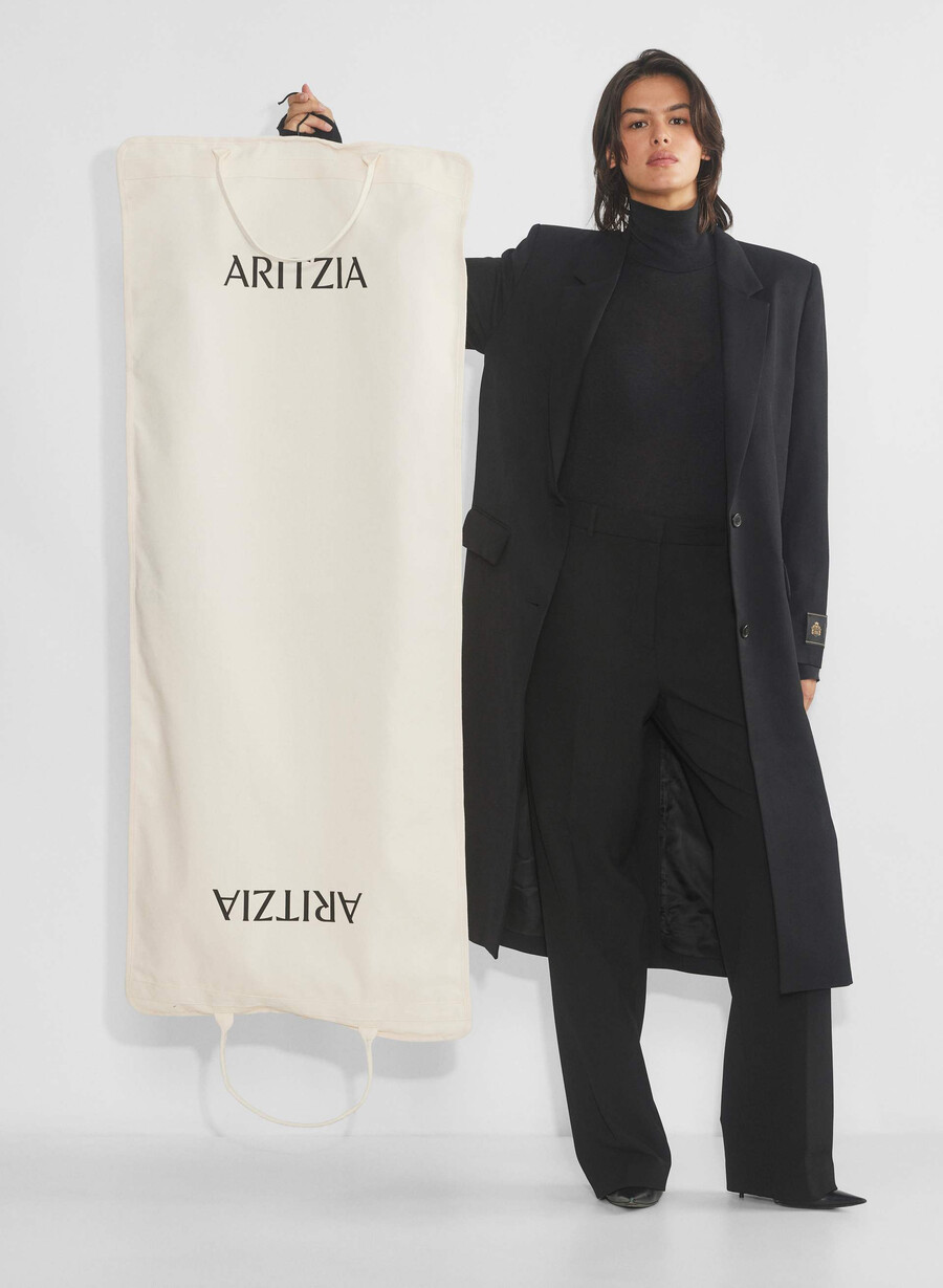 valet garment bag soft macadamia white