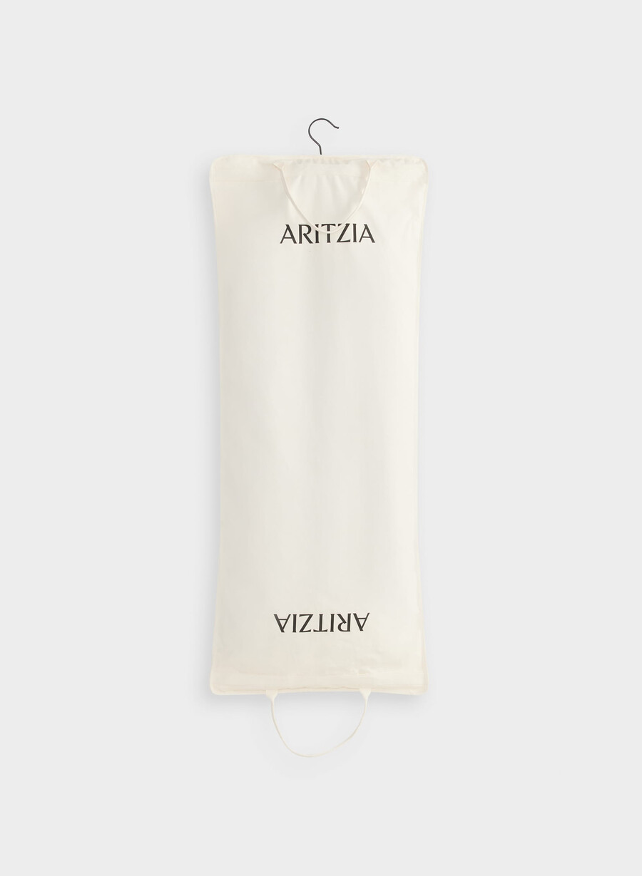valet garment bag soft macadamia white