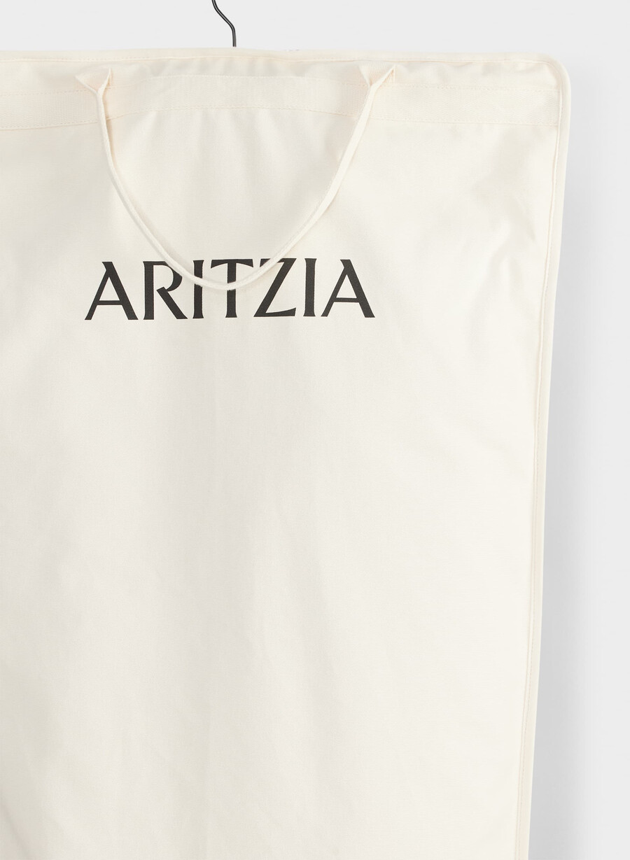 valet garment bag soft macadamia white