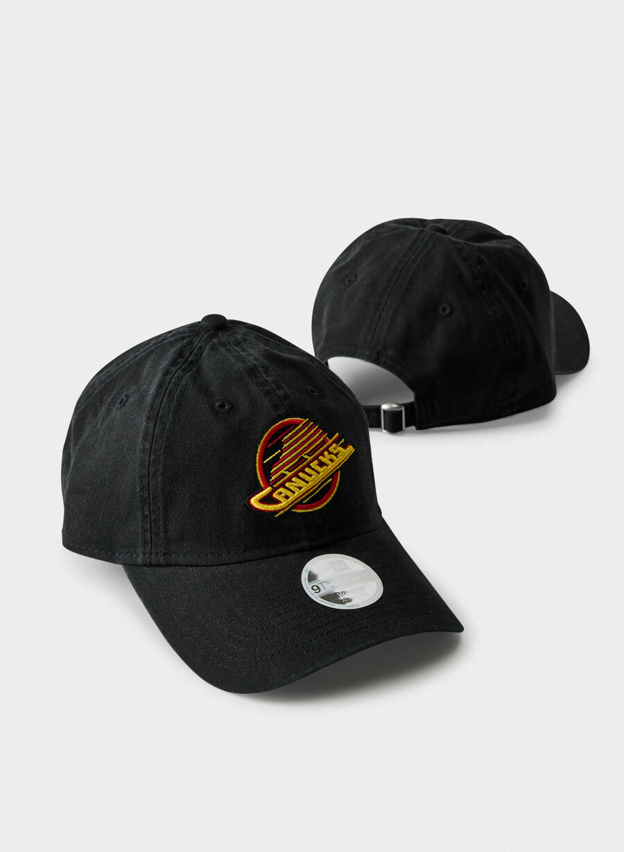 new era vancouver canucks 9twenty hat wshd blk multi