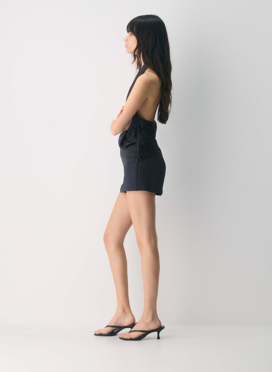 jewel skort - crepette dark night navy