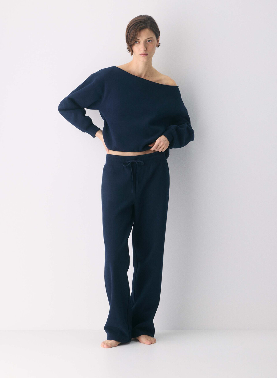 cozy sweatfleece perfect banded sweatpant admiral