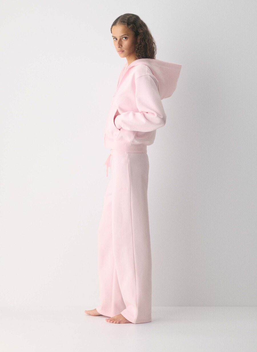 cozy sweatfleece perfect banded sweatpant villa pink