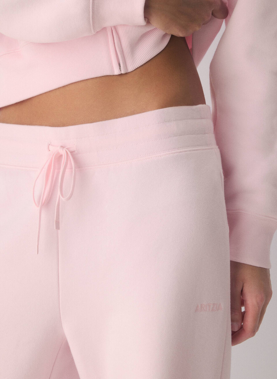cozy sweatfleece perfect banded sweatpant villa pink