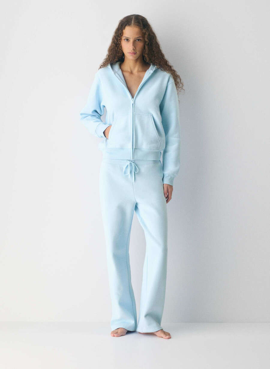 cozy sweatfleece perfect banded sweatpant villa blue