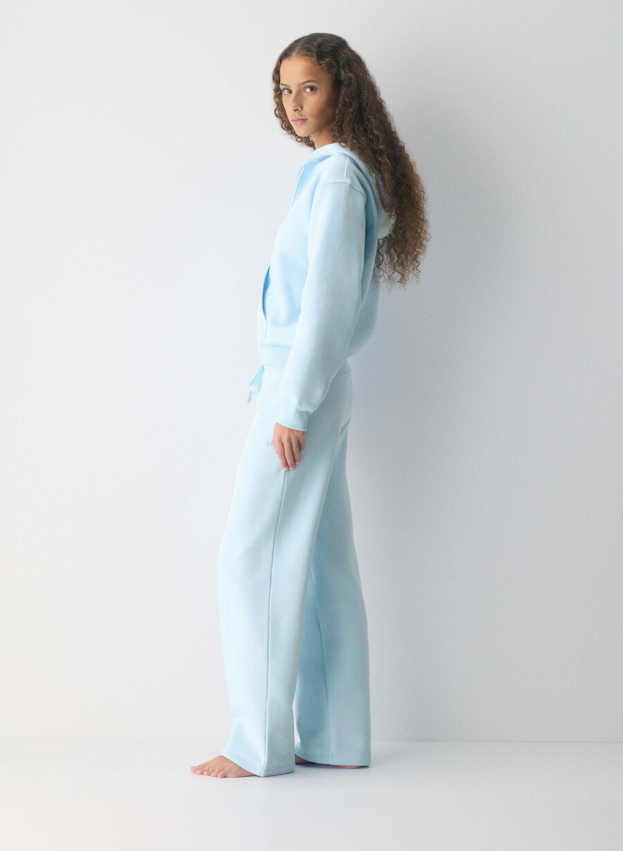cozy sweatfleece perfect banded sweatpant villa blue