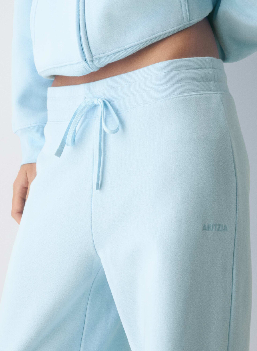 cozy sweatfleece perfect banded sweatpant villa blue