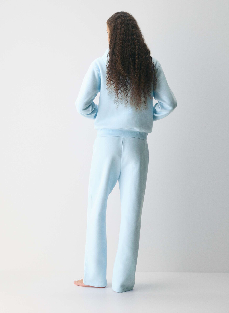 cozy sweatfleece perfect banded sweatpant villa blue