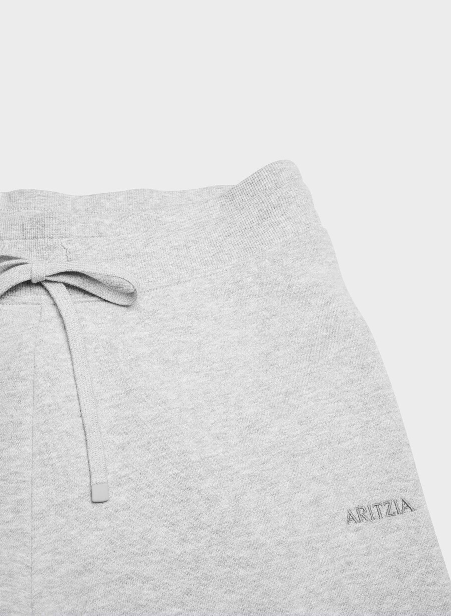 cozy sweatfleece perfect banded sweatpant heather chrome