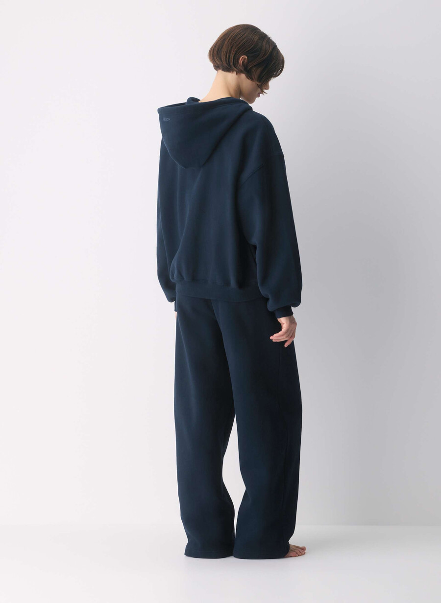 cozy sweatfleece mega zip hoodie admiral