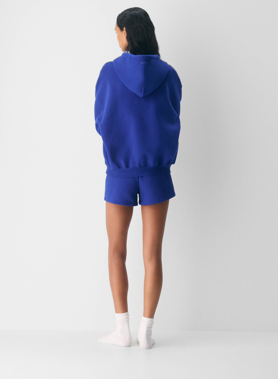 cozy sweatfleece mega zip hoodie ablaze blue