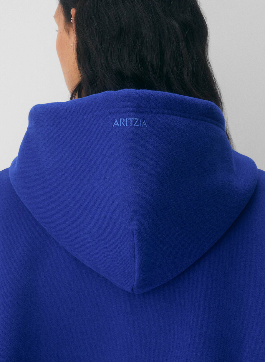 cozy sweatfleece mega zip hoodie ablaze blue