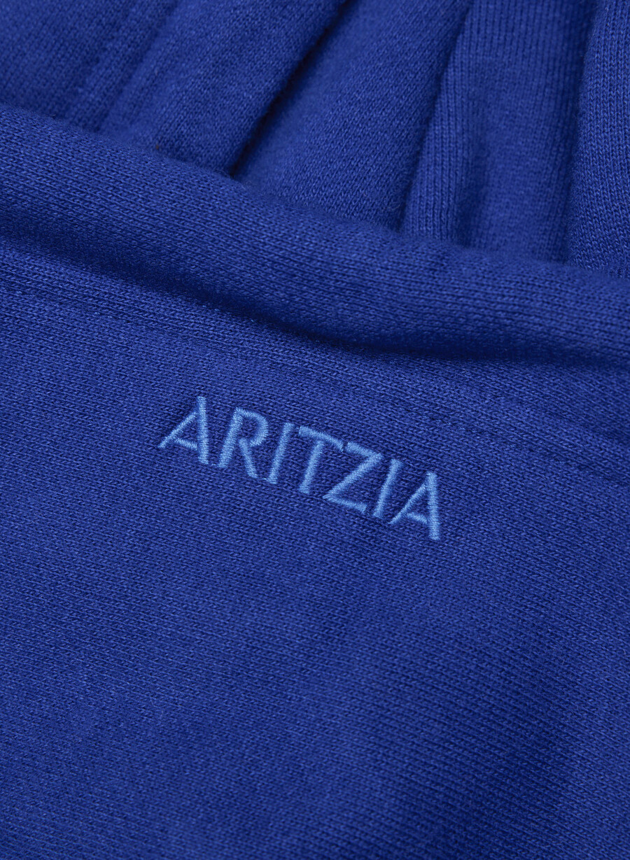 cozy sweatfleece mega zip hoodie ablaze blue